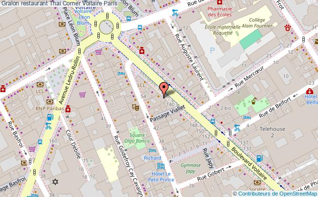 plan Thai Corner Voltaire Paris