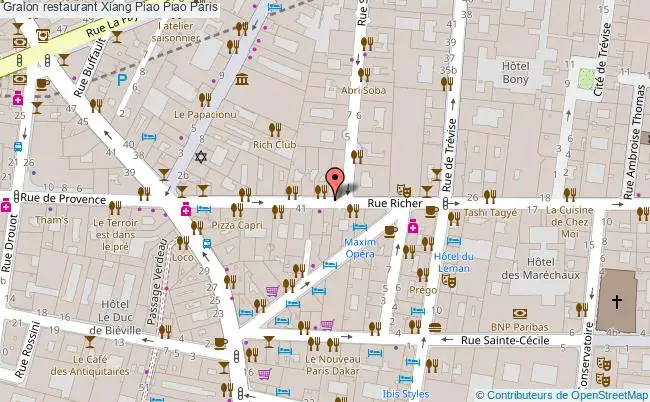plan Xiang Piao Piao Paris