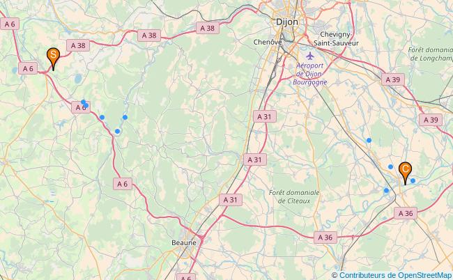 plan Canal de Bourgogne 