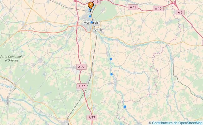 plan Canal de Briare 