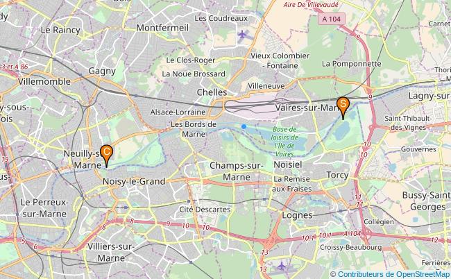 plan Canal de Chelles 