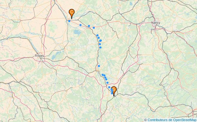 plan Canal de la Marne a la Saone 
