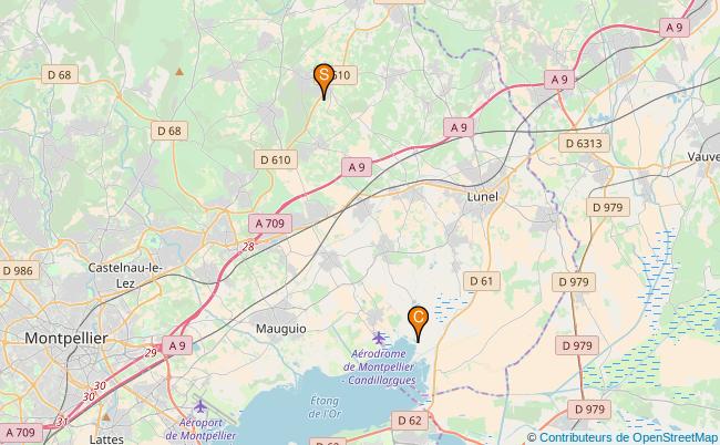 plan Canal de Lansargues 