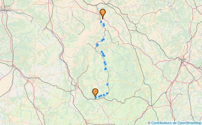 plan Canal du Nivernais 