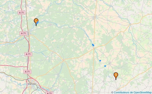 plan la Petite Sauldre 