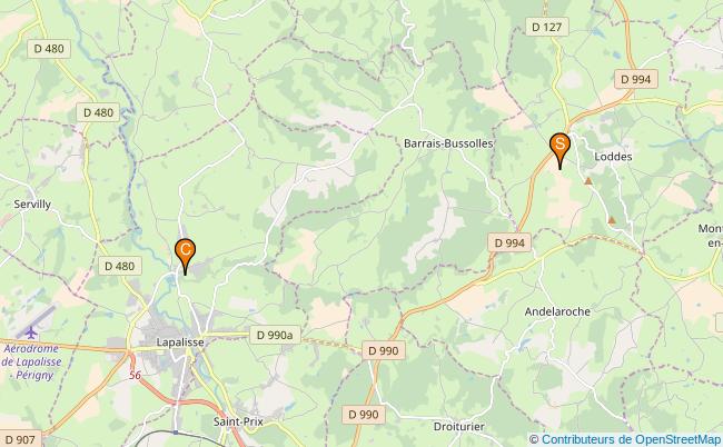 plan la Petite Têche 