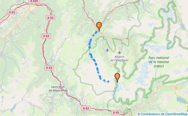 plan Le Doron de Belleville 