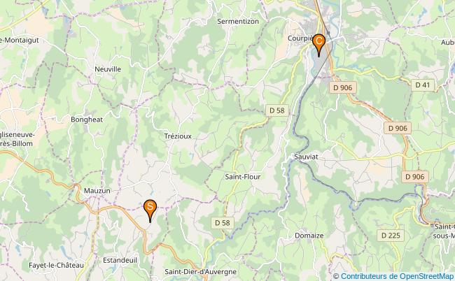 plan le Moulin de Layat 