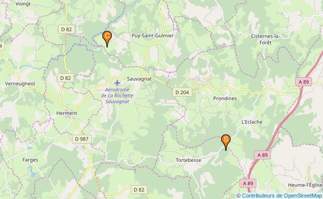 plan le Petit Sioulet 