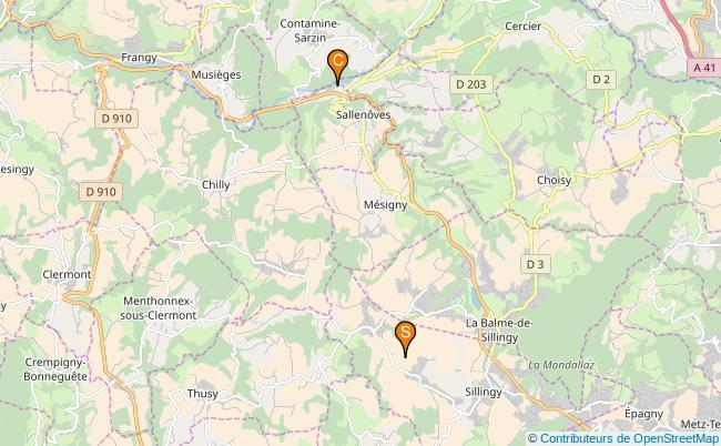 plan Les Petites Usses 