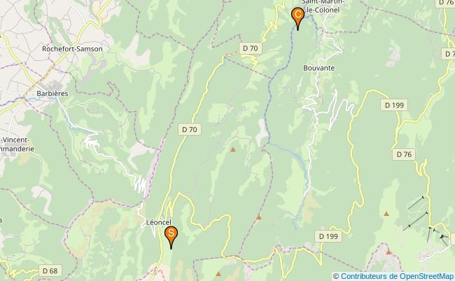 plan Rivière de Léoncel 