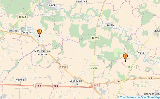 plan Ru de l'Etang de Beuvron 