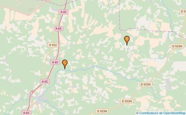 plan Ruisseau de Bergonce 