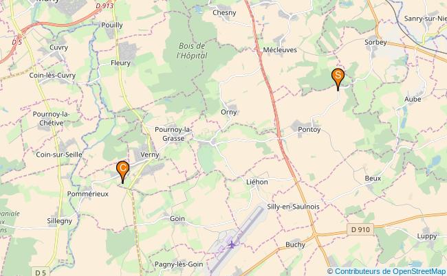 plan Ruisseau de Cherisey 