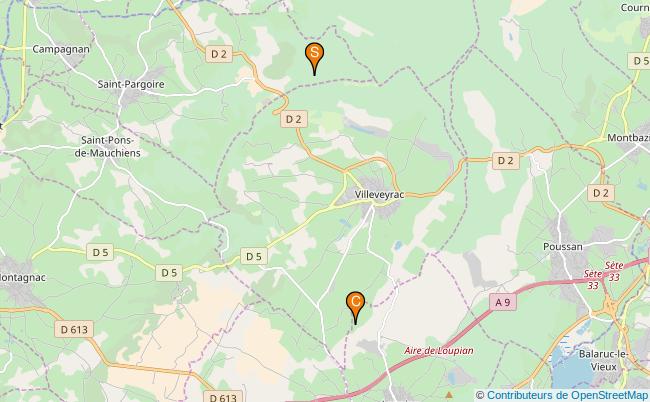 plan Ruisseau de la Calade 