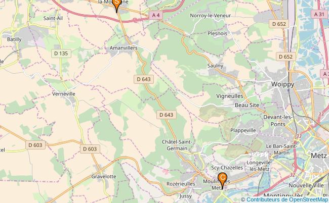 plan Ruisseau de Montvaux 