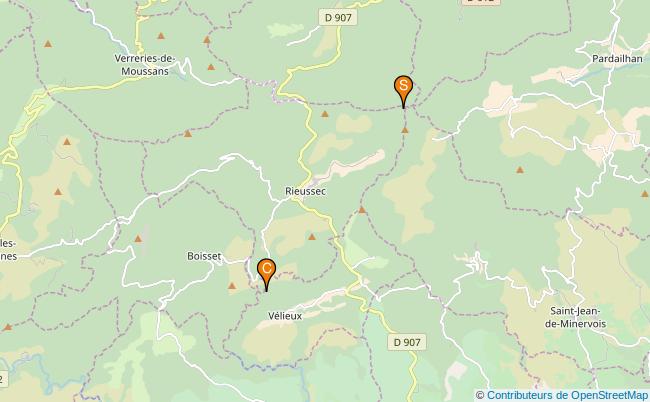 plan Ruisseau de Rieussec 