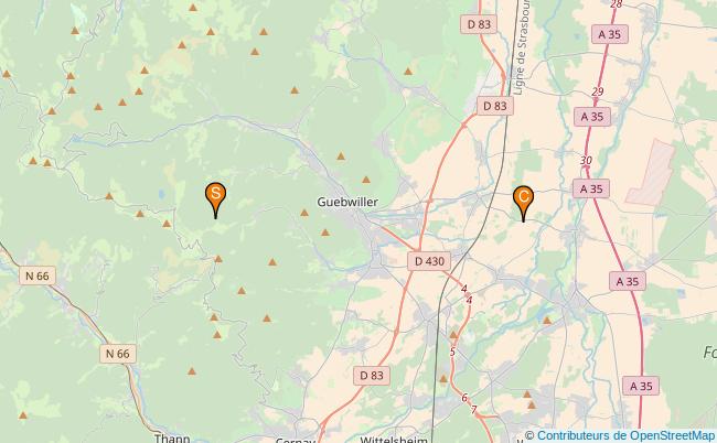 plan Ruisseau le Rimbach 