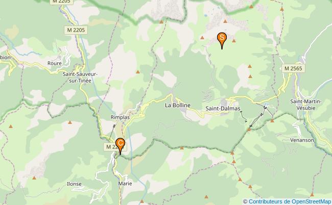 plan Vallon de Bramafam 