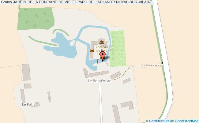 plan Jardin De La Fontaine De Vie Et Parc De L'athanor Noyal-sur-vilaine