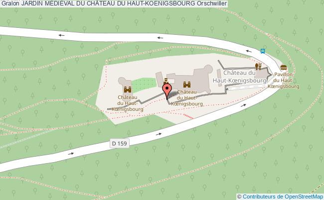 plan Jardin MÉdiÉval Du ChÂteau Du Haut-koenigsbourg Orschwiller