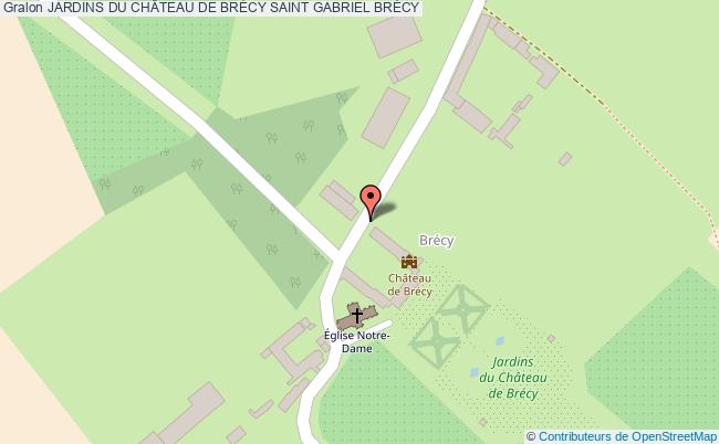 plan Jardins Du ChÂteau De BrÉcy Saint Gabriel BrÉcy