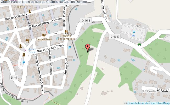 Parc et jardin de buis du Château de Caudon