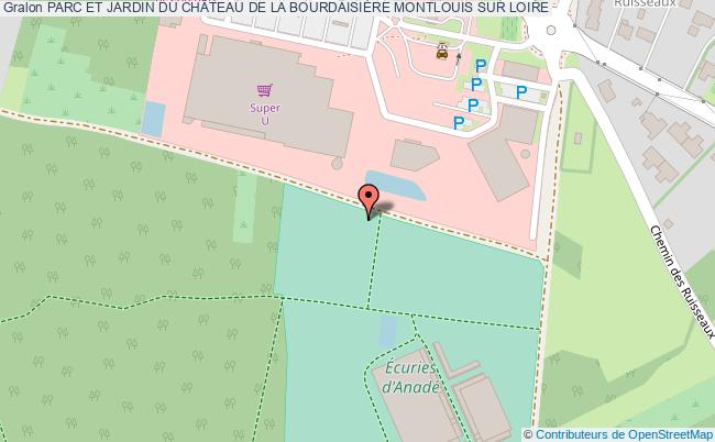 plan Parc Et Jardin Du ChÂteau De La BourdaisiÈre Montlouis Sur Loire