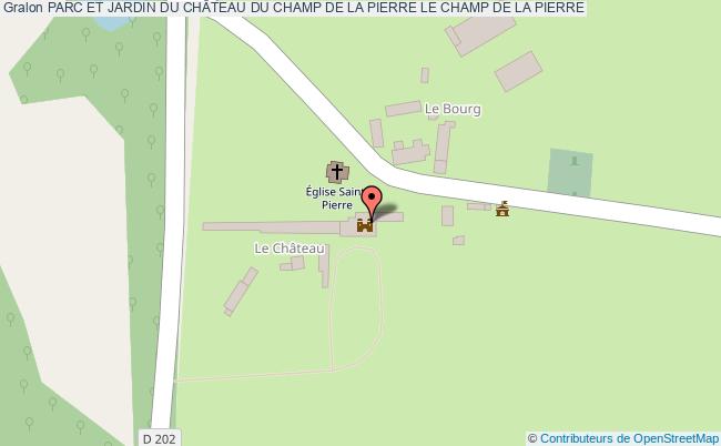 plan Parc Et Jardin Du ChÂteau Du Champ De La Pierre Le Champ De La Pierre