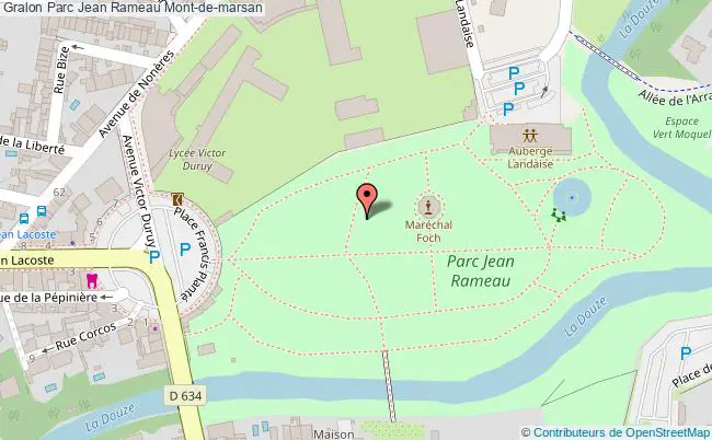 plan Parc Jean Rameau Mont-de-marsan