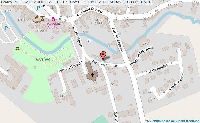 plan Roseraie Municipale De Lassay-les-chÂteaux Lassay-les-chÂteaux