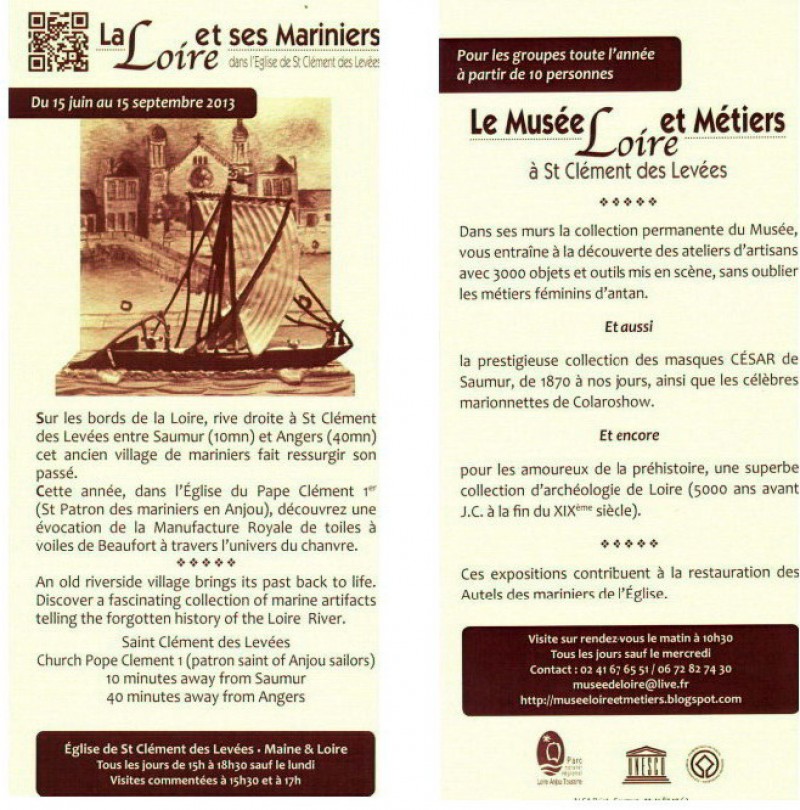 Musee LOIRE ET METIERS de St Clement des levees