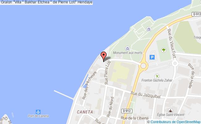 plan "villa " Bakhar Etchea " De Pierre Loti" Hendaye Hendaye