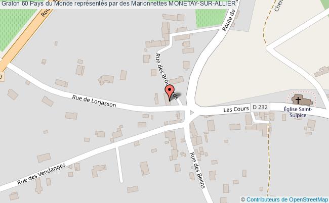 plan 60 Pays Du Monde Représentés Par Des Marionnettes Monetay-sur-allier MONETAY-SUR-ALLIER