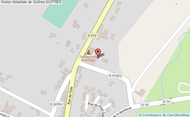 plan Abbatiale De Guîtres Guitres GUITRES