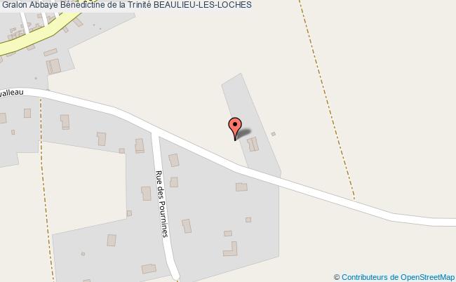 plan Abbaye Bénédictine De La Trinité Beaulieu-les-loches BEAULIEU-LES-LOCHES
