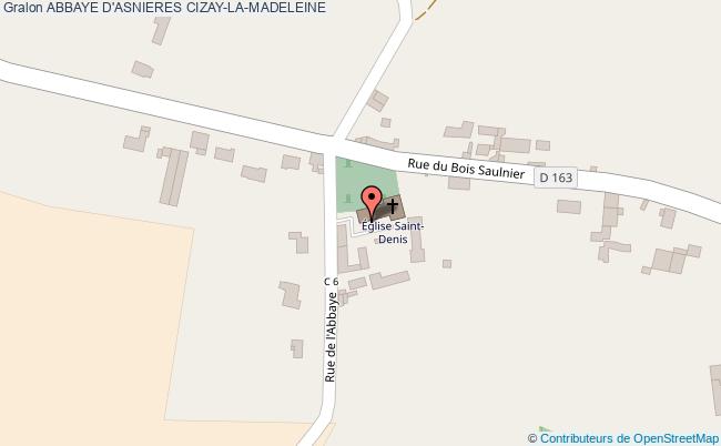 plan Abbaye D'asnieres Cizay-la-madeleine CIZAY-LA-MADELEINE
