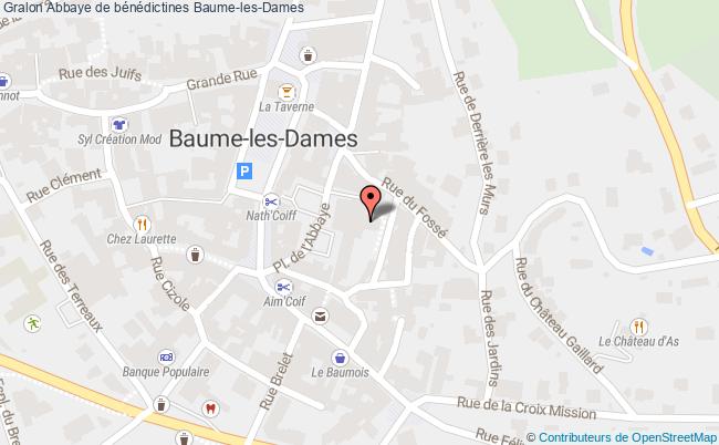 plan Abbaye De Bénédictines Baume-les-dames Baume-les-Dames