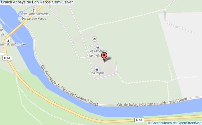 plan Abbaye De Bon Repos Saint-gelven Saint-Gelven