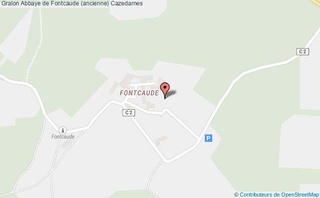 plan Abbaye De Fontcaude (ancienne) Cazedarnes Cazedarnes