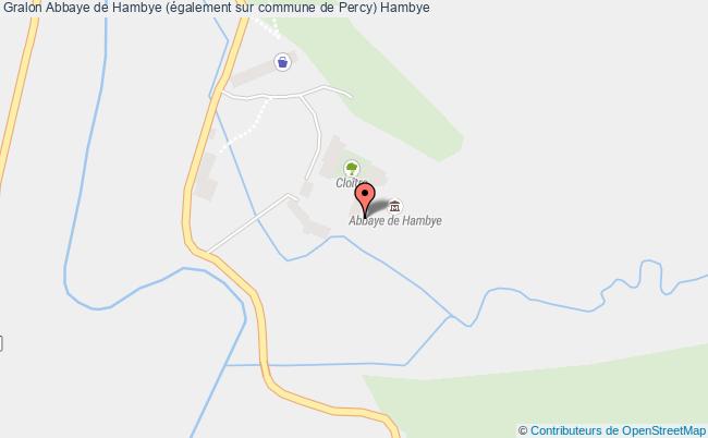 plan Abbaye De Hambye (également Sur Commune De Percy) Hambye Hambye