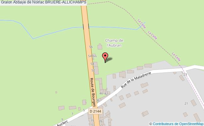 plan Abbaye De Noirlac Bruere-allichamps BRUERE-ALLICHAMPS