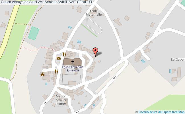 plan Abbaye De Saint Avit Senieur Saint-avit-senieur SAINT-AVIT-SENIEUR