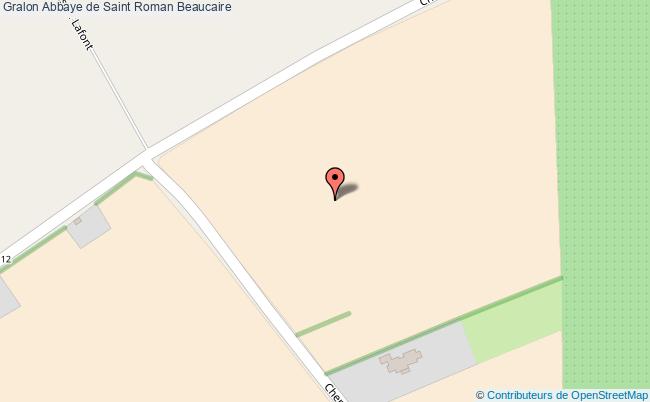 plan Abbaye De Saint Roman Beaucaire Beaucaire