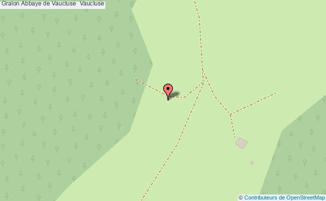 plan Abbaye De Vaucluse  Vaucluse Vaucluse