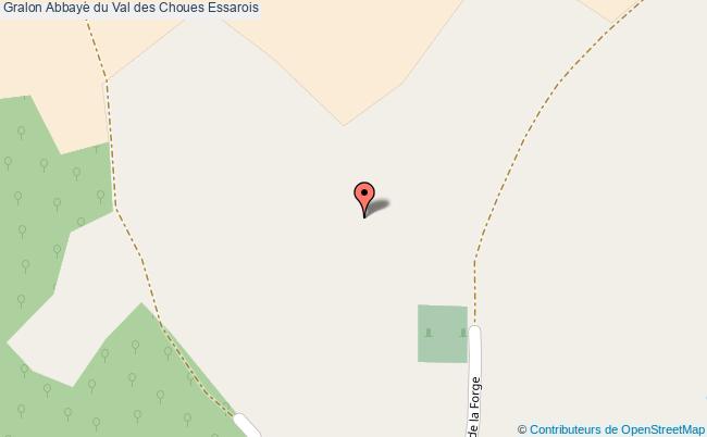 plan Abbaye Du Val Des Choues Essarois Essarois
