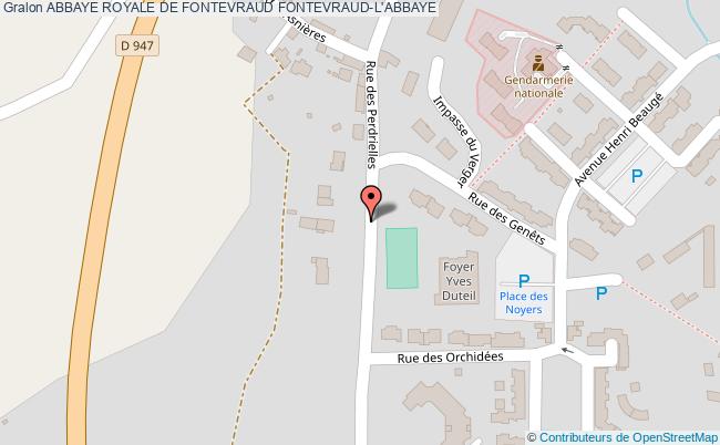 plan Abbaye Royale De Fontevraud Fontevraud-l'abbaye FONTEVRAUD-L'ABBAYE