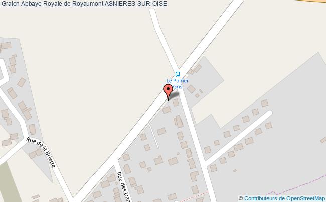 plan Abbaye Royale De Royaumont Asnieres-sur-oise ASNIERES-SUR-OISE