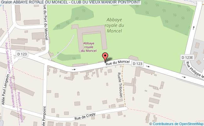 plan Abbaye Royale Du Moncel - Club Du Vieux Manoir Pontpoint PONTPOINT