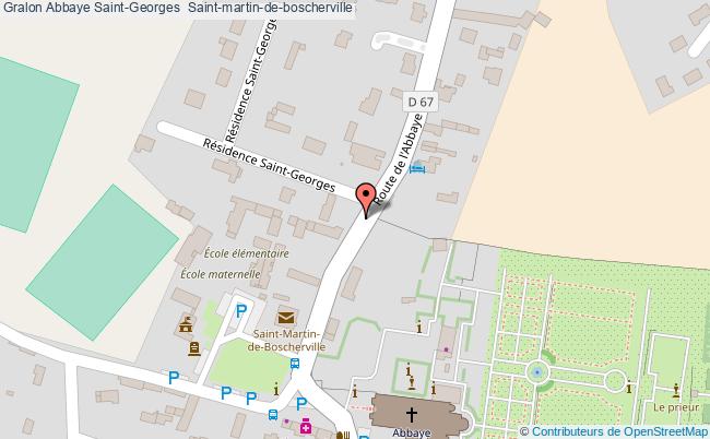plan Abbaye Saint-georges  Saint-martin-de-boscherville Saint-martin-de-boscherville
